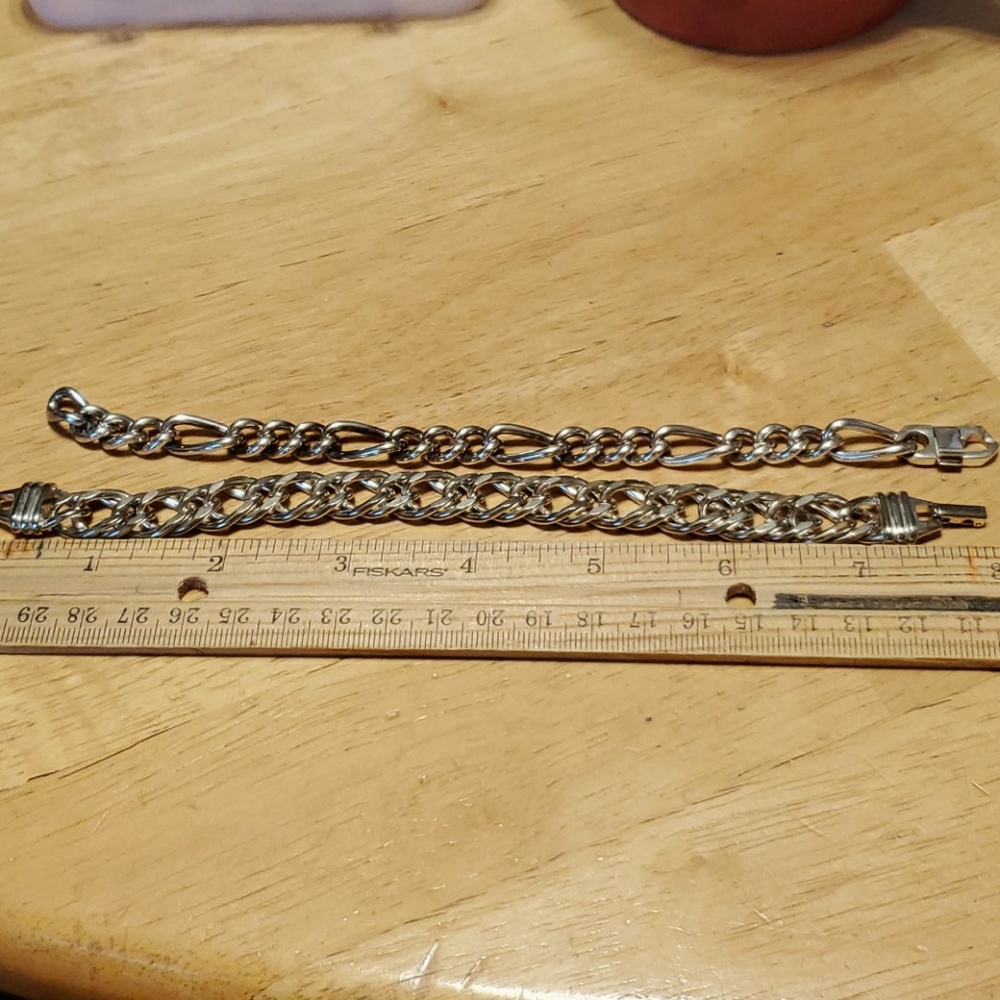 Two Pretty Silver tone Bracelets